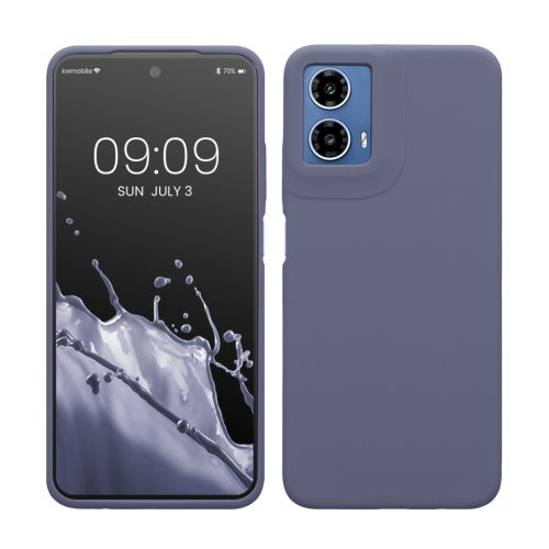 Husa Motorola Moto G34, Gri, Silicon, KWM000022QS004C