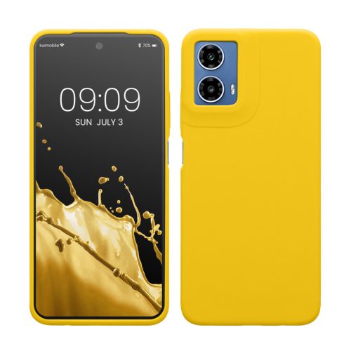 Husa Motorola Moto G34, Galben, Silicon, KWM000022QS005C