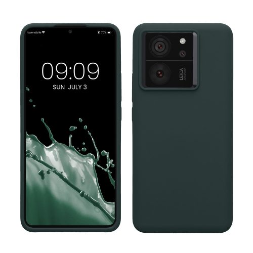 Husa Xiaomi 13T/13T Pro, Verde inchis, Silicon, KWM000020IT006C