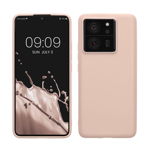 Husa Xiaomi 13T/13T Pro, Crem, Silicon, KWM000020IV006C