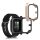 Set 2 Huse Kwmobile cu sticla securizata pentru Garmin Venu Sq 2 Music, Negru/Roz, Plastic, KWM000024ZF005C