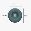 Set 2 Perne de urechi Kwmobile pentru Philips H4205, Alb, Piele ecologica, KWM000025CX002C