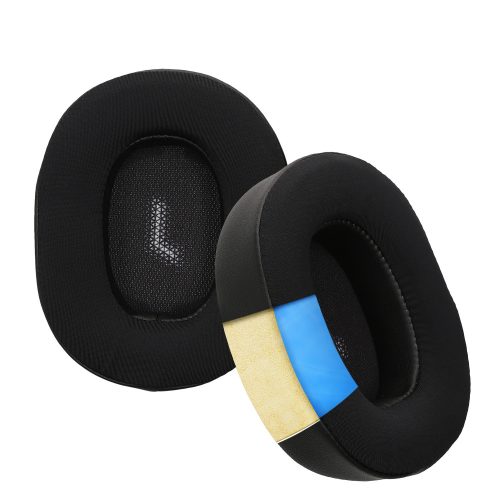 Set 2 Perne de urechi cu gel de racire Kwmobile pentru JBL E55BT, Negru, Piele ecologica, KWM000025DD001C