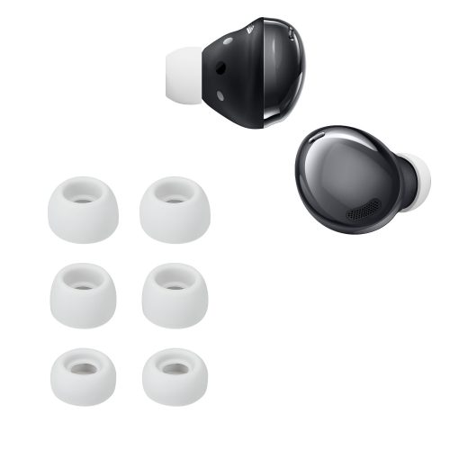 Set 6 Varfuri de schimb Kwmobile pentru Samsung Galaxy Buds Pro, Gri, Silicon, KWM000025DT002C