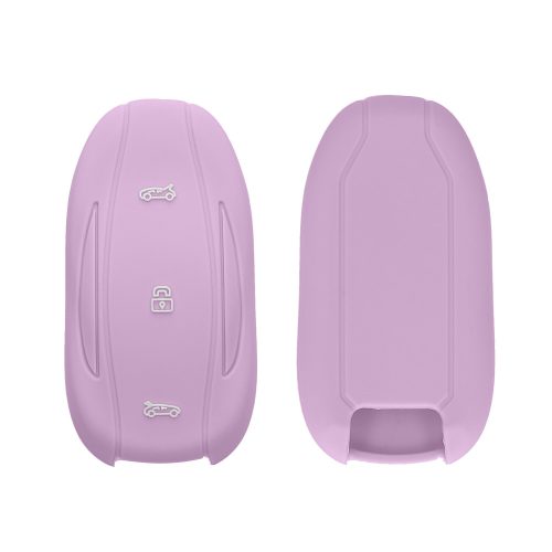 Husa Cheie Auto Kwmobile pentru Tesla Model 3/Model Y/Model S, Mov, Silicon, KWM000025EB004C