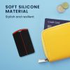 Husa Cheie Auto Kwmobile pentru Tesla Model 3/Model Y/Model S, Negru/Rosu, Silicon, KWM000025EC001C