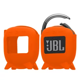   Husa Kwmobile pentru JBL Clip 4, Portocaliu, Silicon, KWM0000181U003C