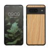 Husa Google Pixel 8, Maro, Lemn/Silicon, KWM0000208X003C