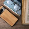 Husa Google Pixel 8 Pro, Maro, Lemn/Silicon, KWM0000208Y003C