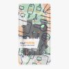 Set 2 Card pocket Kwmobile pentru telefoane, Negru/Alb, Silicon, KWM000020MC001C