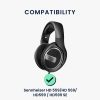 Set 2 Perne de urechi cu gel de racire Kwmobile pentru Sennheiser HD 569/HD599/HD599 SE, Negru, Piele ecologica, KWM000025EX001C