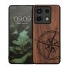 Husa Xiaomi Redmi Note 13 Pro 5G, Maro, Lemn/Silicon, KWM000020MN001C