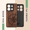Husa Xiaomi Redmi Note 13 Pro 5G, Maro, Lemn/Silicon, KWM000020MN001C