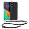 Husa Xiaomi Redmi Note 13 Pro Plus 5G, Transparent/Negru, Silicon, KWM000020MU001C