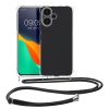 Husa Xiaomi Redmi Note 13 Pro Plus 5G, Transparent/Negru, Silicon, KWM000020MU001C