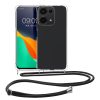 Husa Xiaomi Redmi Note 13 Pro, Transparent/Negru, Silicon, KWM000020MW001C
