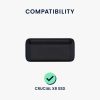 Husa de protectie Kwmobile pentru Crucial X8 SSD, Negru, EVA, KWM000025FL001C