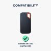 Husa de protectie Kwmobile pentru SanDisk E61 SSD, Albastru, Silicon, KWM000025FO002C