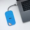 Husa de protectie Kwmobile pentru SanDisk E81 SSD, Albastru, Silicon, KWM000025FP002C