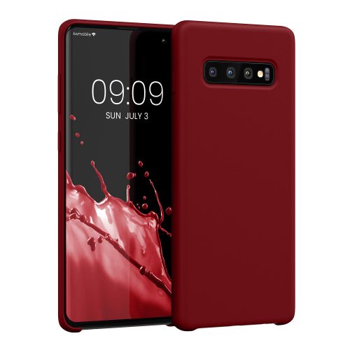 Husa Samsung Galaxy S10 Plus, Rosu inchis, Silicon, KWM0000105N049C
