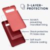 Husa Samsung Galaxy S10 Plus, Rosu inchis, Silicon, KWM0000105N049C