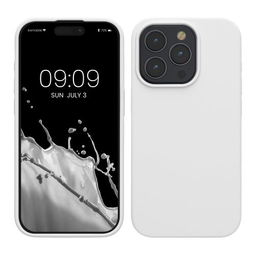 Husa Apple iPhone 15 Pro, Alb, Silicon, KWM000020CC018C