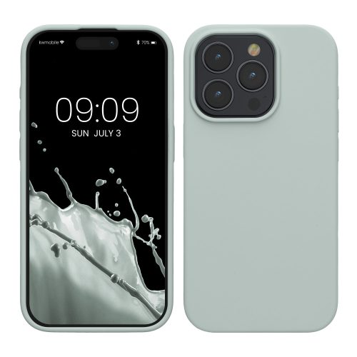Husa Apple iPhone 15 Pro, Verde deschis, Silicon, KWM000020CC024C