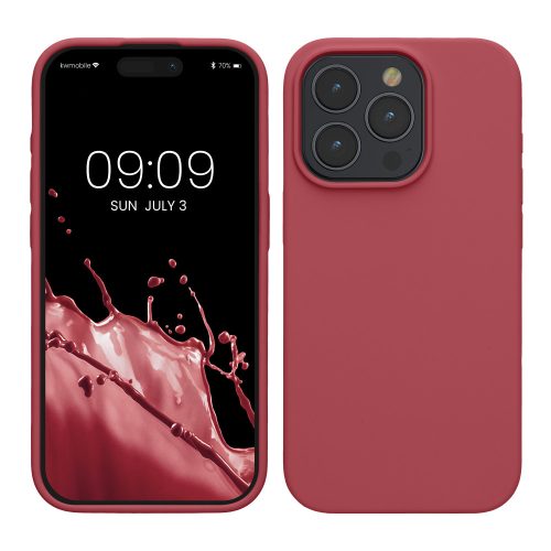 Husa Apple iPhone 15 Pro, Roz inchis, Silicon, KWM000020CC025C
