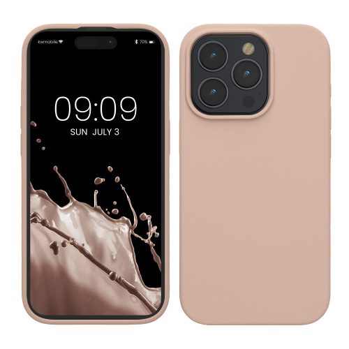 Husa Apple iPhone 15 Pro, Roz deschis, Silicon, KWM000020CC027C