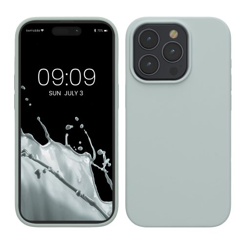 Husa Apple iPhone 15 Pro Max, Verde deschis, Silicon, KWM000020CD017C