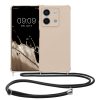 Husa cu jnur Xiaomi Redmi Note 13, Crem, Silicon, KWM000020NC002C