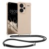 Husa cu jnur Xiaomi Redmi Note 13 Pro Plus 5G, Crem, Silicon, KWM000020ND002C