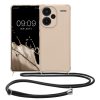 Husa cu jnur Xiaomi Redmi Note 13 Pro Plus 5G, Crem, Silicon, KWM000020ND002C