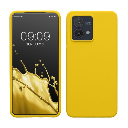 Husa Motorola Moto G84, Galben, Silicon, KWM000022NO007C