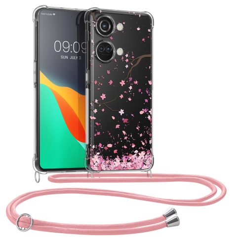 Husa OnePlus Nord 3 5G, Transparent/Roz, Silicon, KWM000022QW001C