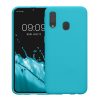 Husa Samsung Galaxy A40, Albastru deschis, Silicon, KWM000009ZX034C