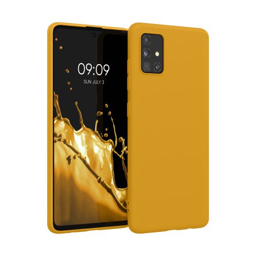Husa Samsung Galaxy A51, Galben, Silicon, KWM000010YZ049C