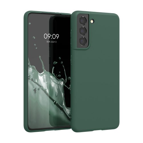 Husa Samsung Galaxy S21, Verde, Silicon, KWM000012BS038C