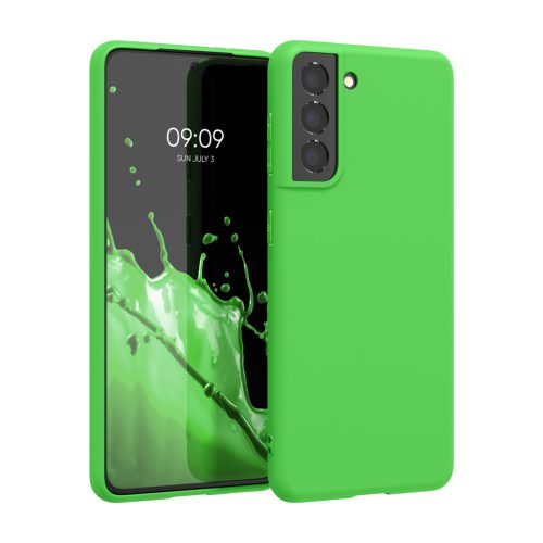 Husa Samsung Galaxy S21, Verde, Silicon, KWM000012BS039C