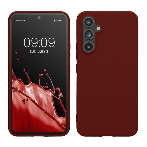 Husa Samsung Galaxy A54 5G, Rosu inchis, Silicon, KWM000018FR030C