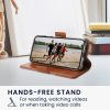 Husa Google Pixel 4a, Roz deschis/Maro, Textil/Silicon, KWM000020NP001C