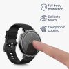 Set 2 Huse Kwmobile cu sticla securizata pentru Huawei Watch GT2 (42mm), Transparent/Negru, Plastic, KWM000011XH003C