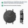 Set 2 Huse Kwmobile cu sticla securizata pentru Huawei Watch GT2 (42mm), Transparent/Negru, Plastic, KWM000011XH003C