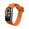 Curea Kwmobile pentru Xiaomi Mi Band 8, Portocaliu, Nylon, KWM0000250L004C