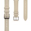 Curea Kwmobile pentru Samsung Galaxy Fit 3, Alb, Piele naturala, KWM000025GU002C