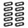 Set 10 Bucle suport pentru curea de 18 mm, Negru, Silicon, KWM000024YH002C