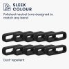 Set 10 Bucle suport pentru curea de 22 mm, Negru, Silicon, KWM000024YJ002C