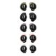 Set 5 Protectii anti-alunecare Kwmobile pentru casti Samsung Galaxy Buds FE, Multicolor, Silicon, KWM000025HI001C