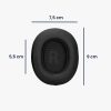 Set 2 Perne de urechi Kwmobile pentru JBL Tune 770NC/Tune 770NC/Tune 720BT, Negru, Piele ecologica, KWM000025HU001C