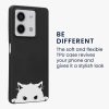 Husa Xiaomi Redmi Note 13, Negru/Alb, Silicon, KWM000020NQ002C